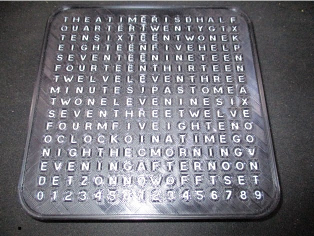 LED Matrix Word Clock