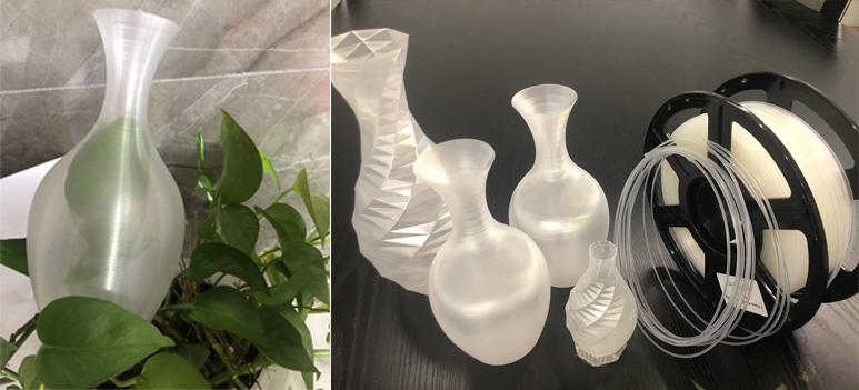 How to get clear PLA filament print