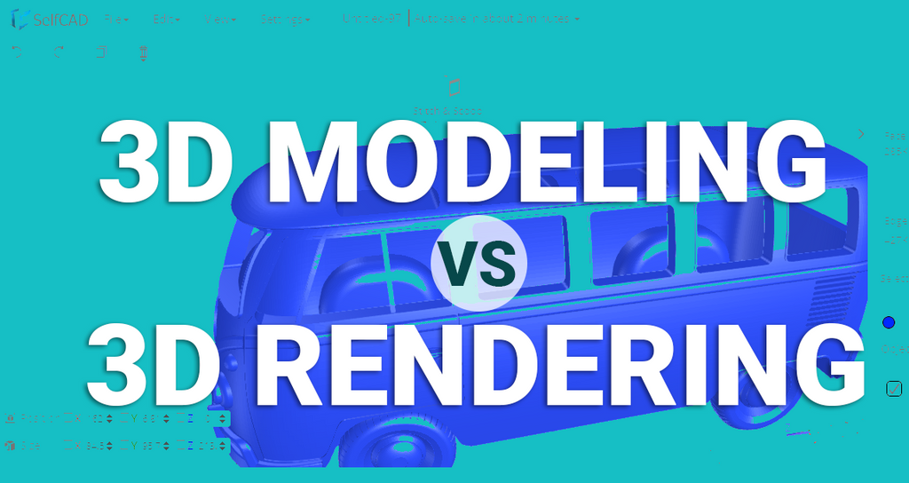 3D modeling vs 3D rendering