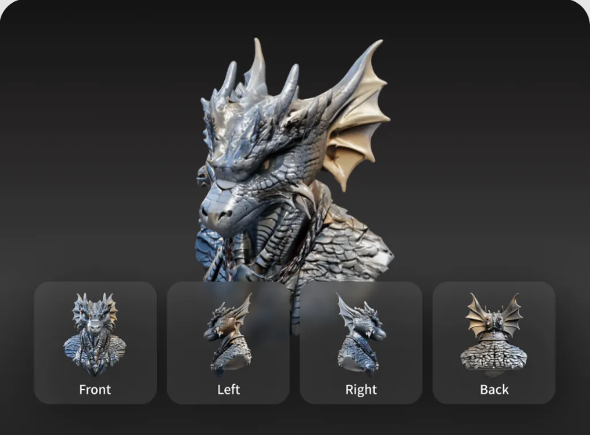 High-quality 3D character model with texturing and rigging generated quickly using Tripo AI.