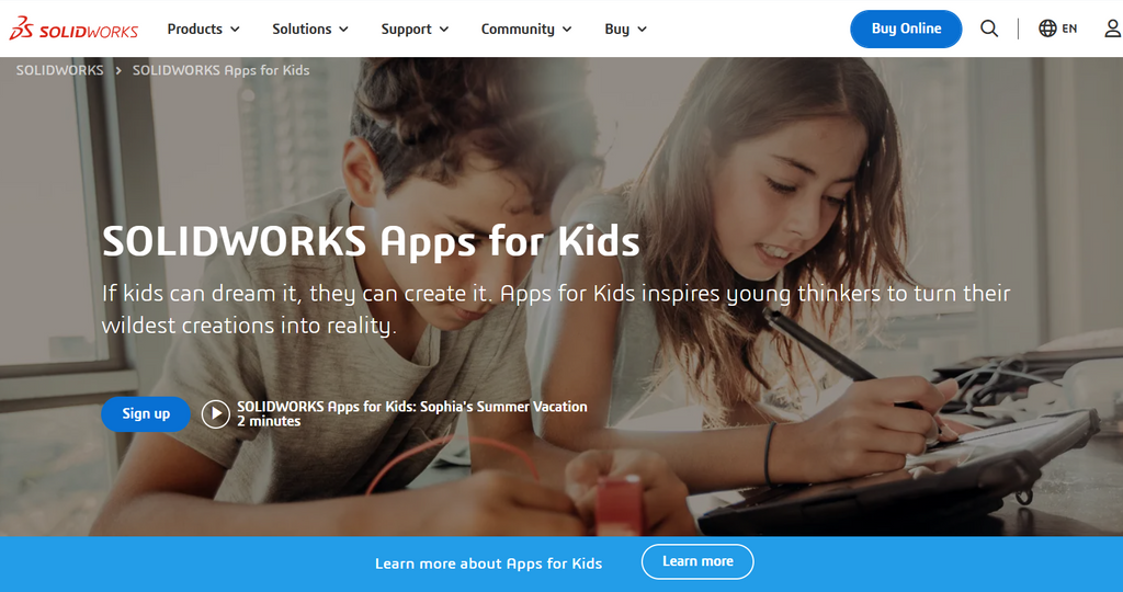 Solidworks app for kids