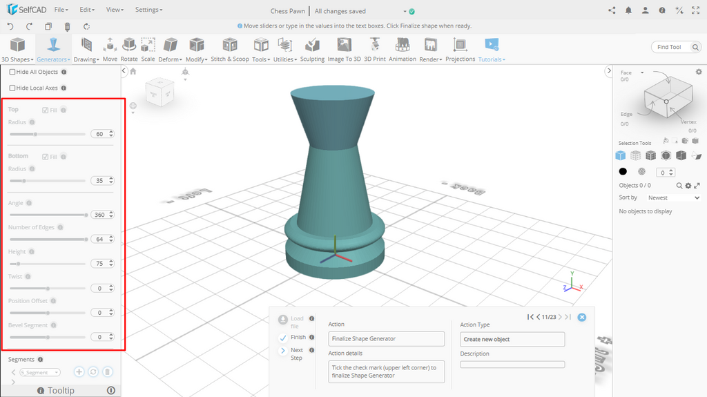 Applying the parameters