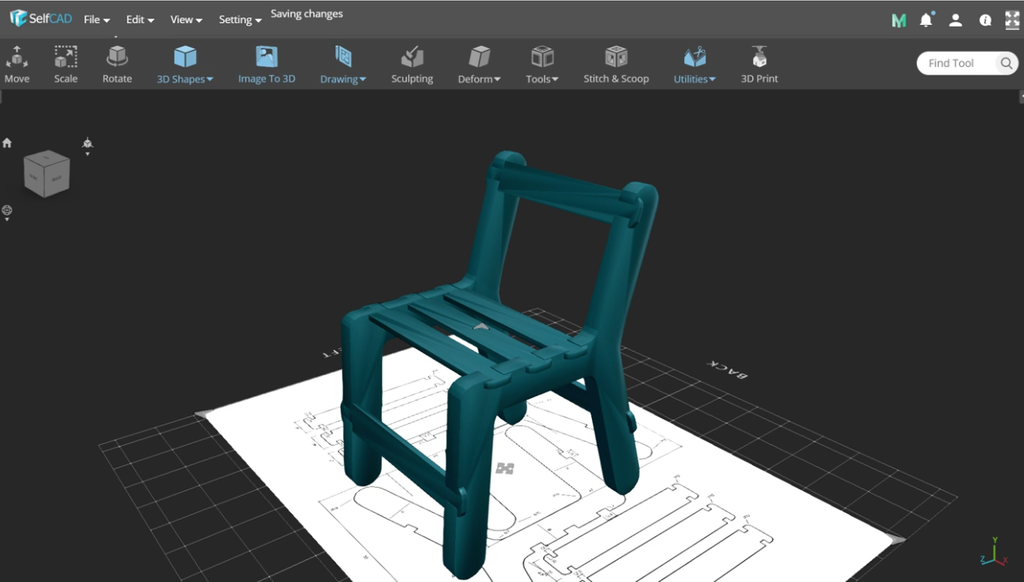 Design Your Own Chair In SelfCAD