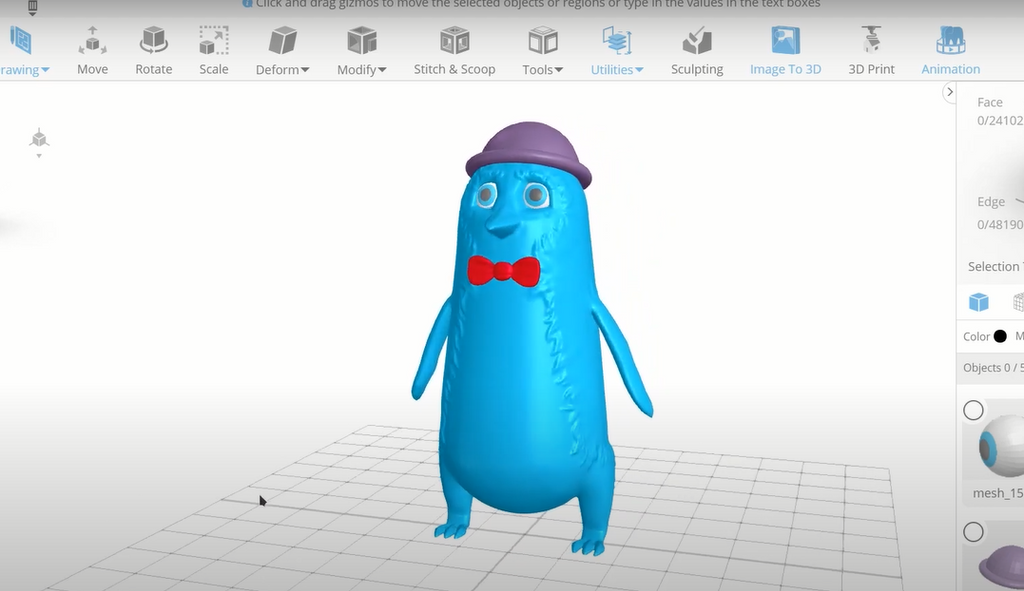 3D modeling in SelfCAD