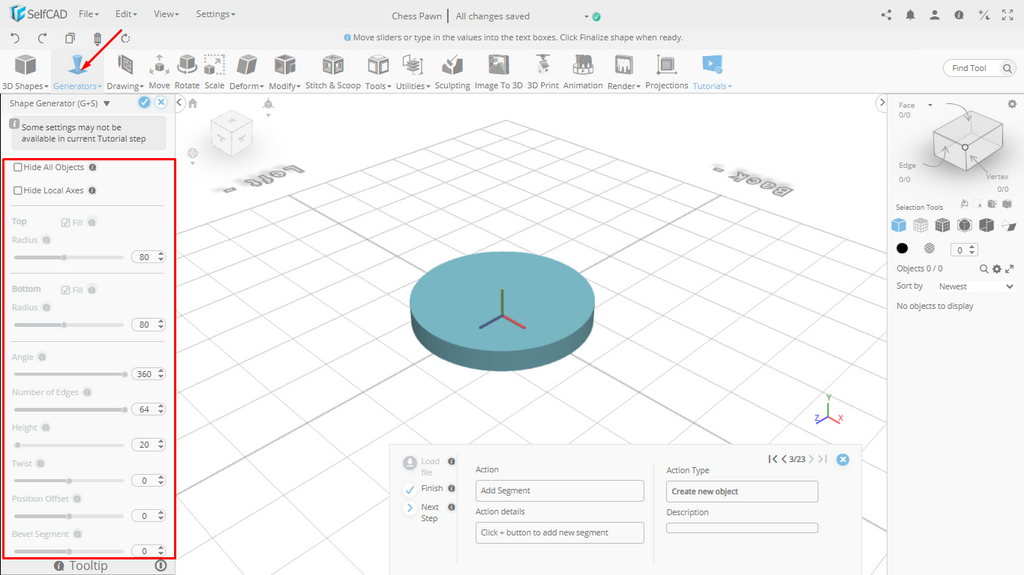 Setting the parameters