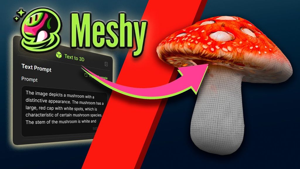 Meshy AI platform interface highlighting team collaboration and 3D asset management for game engines.
