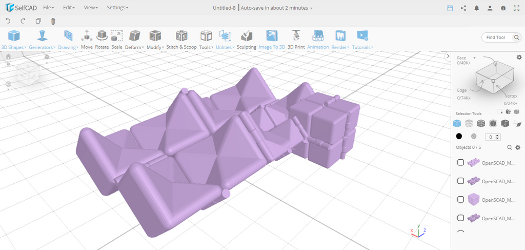 Fidget Star 3D model