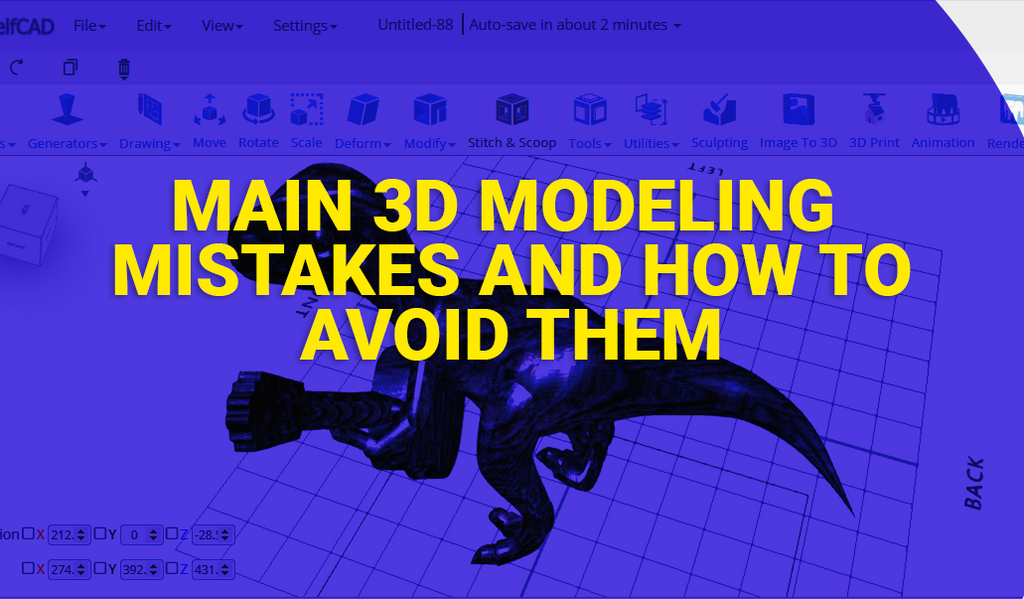 3D modeling mistakes and how to avoid them