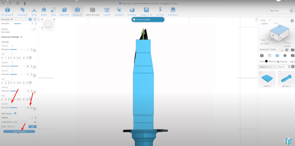 3D modeling in SelfCAD