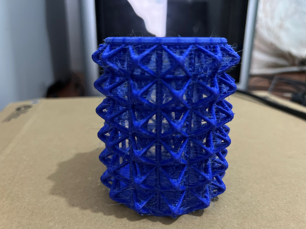 3D print with stringing