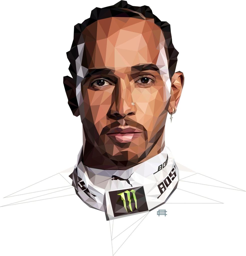 Low poly design of a man