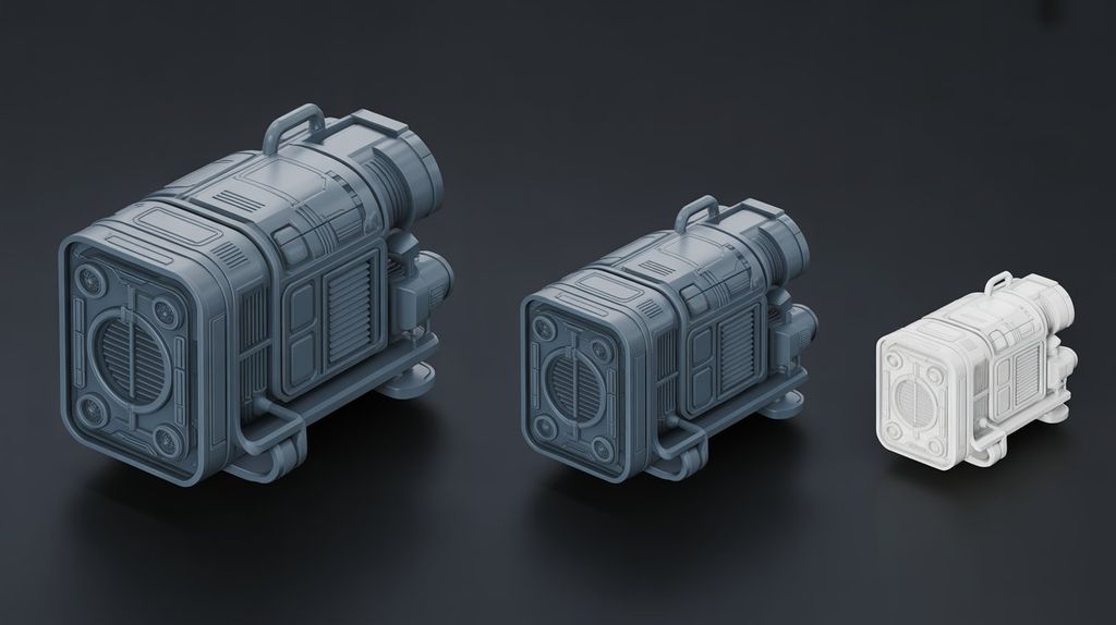 image demonstrating intentional geometry reduction for game engine performance