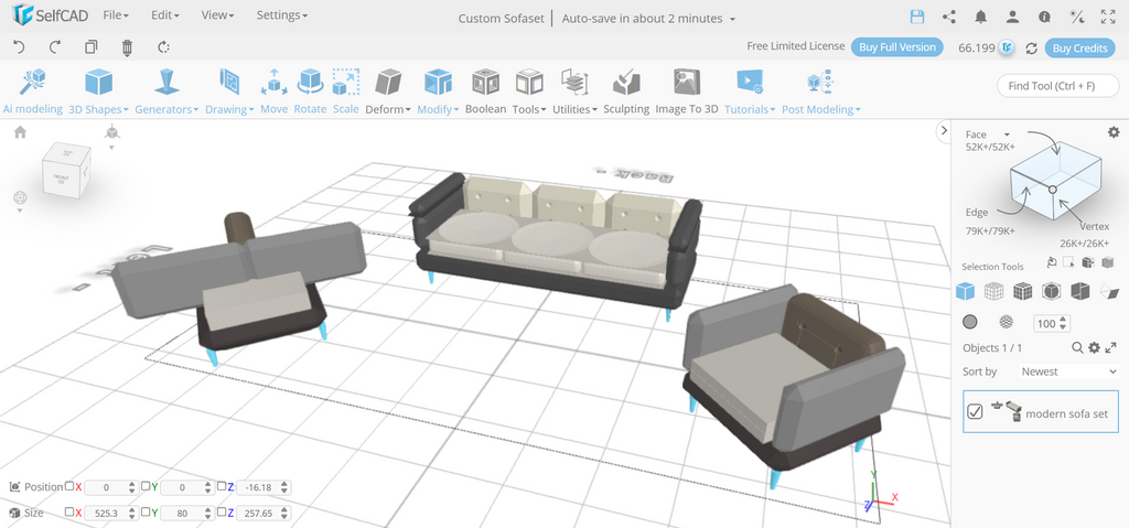 3D model of houses