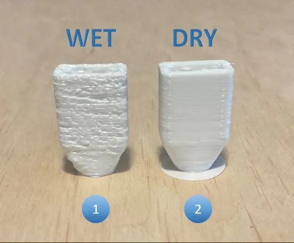 Wet and dry filaments