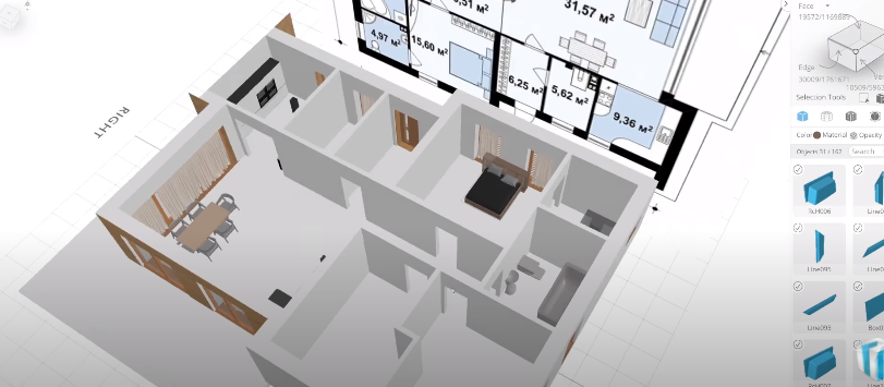 2d drawing and 3D drawing