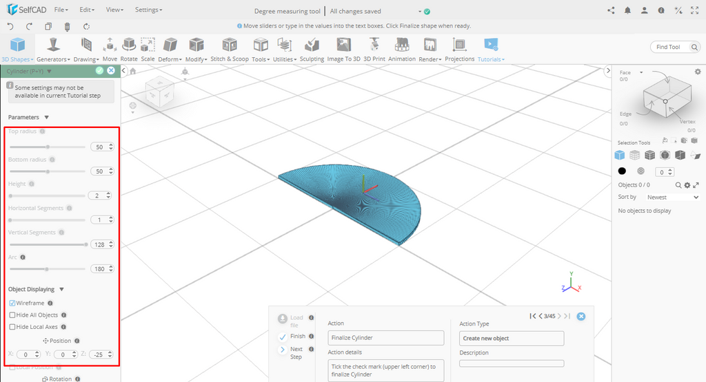 Setting parameters