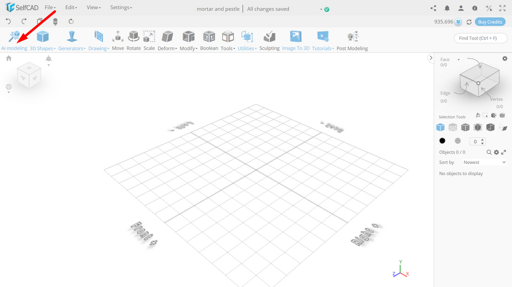 AI 3D modeling