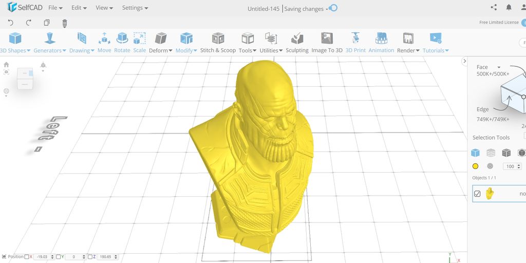 3D modeling in SelfCAD