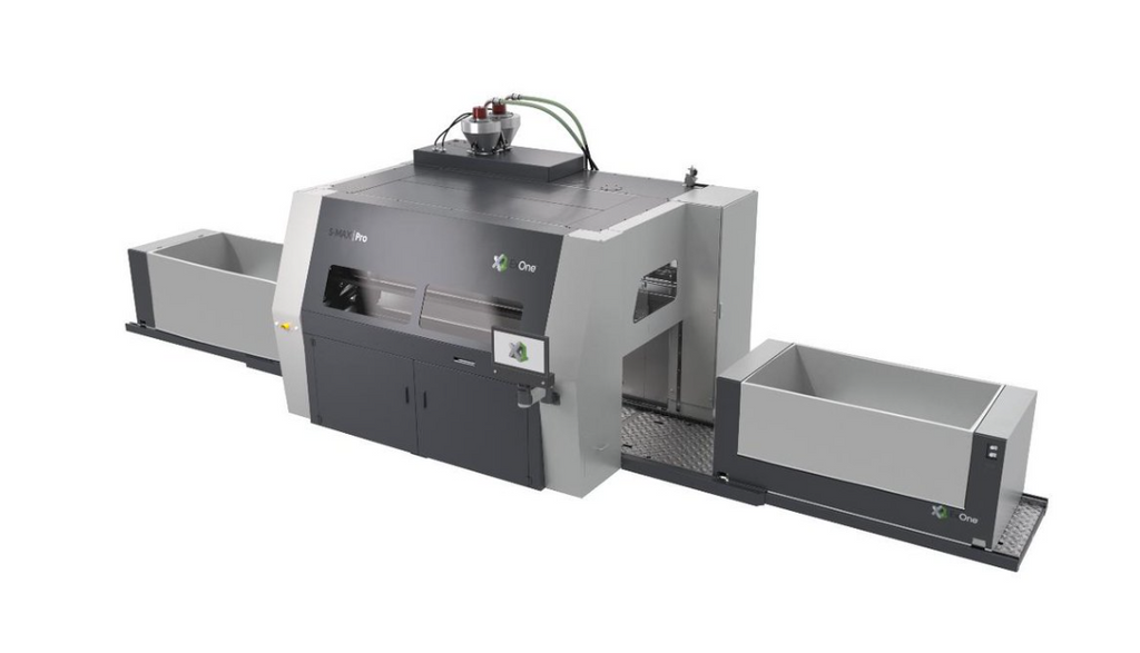 ExOne S-Max Pro industrial sand 3D printing machine with job boxes