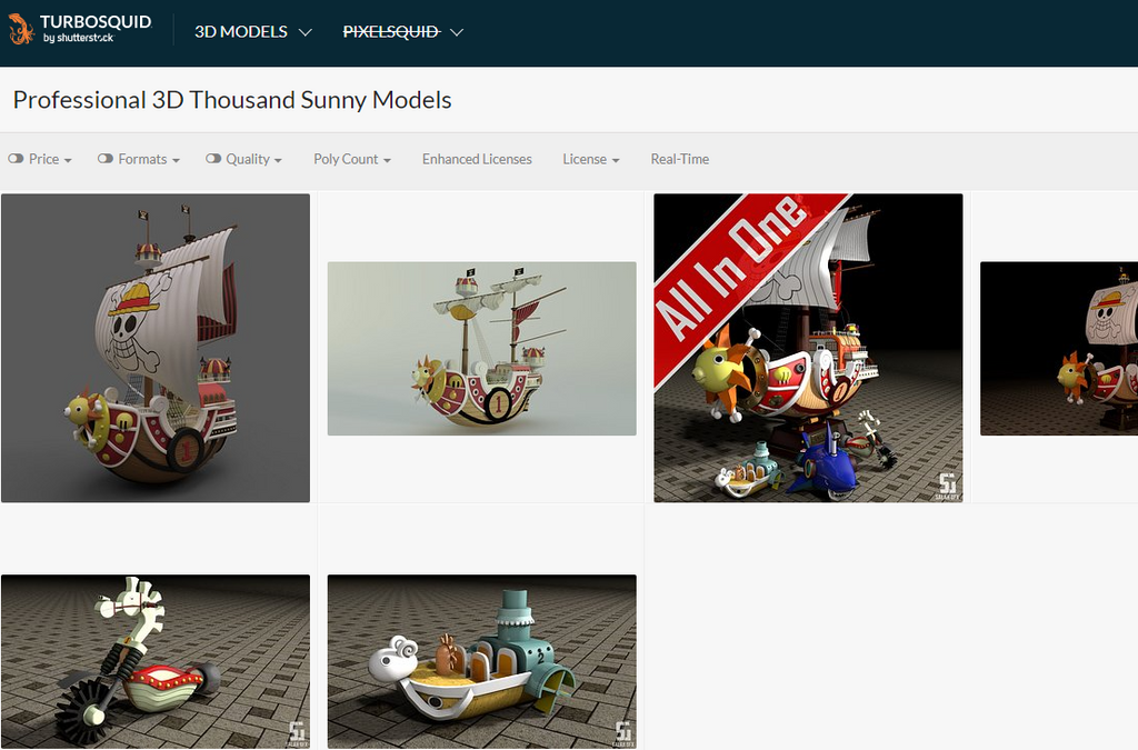 Turbosquid interface