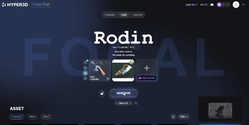 Rodin interface