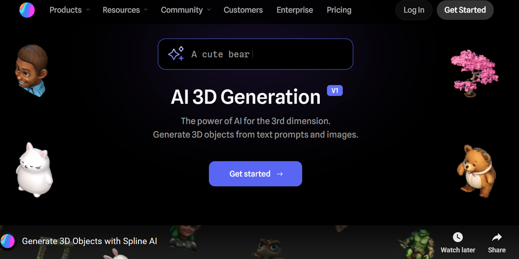 AI 3d generation