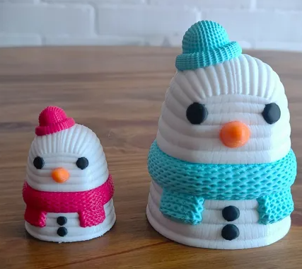 Santa and Snowman
