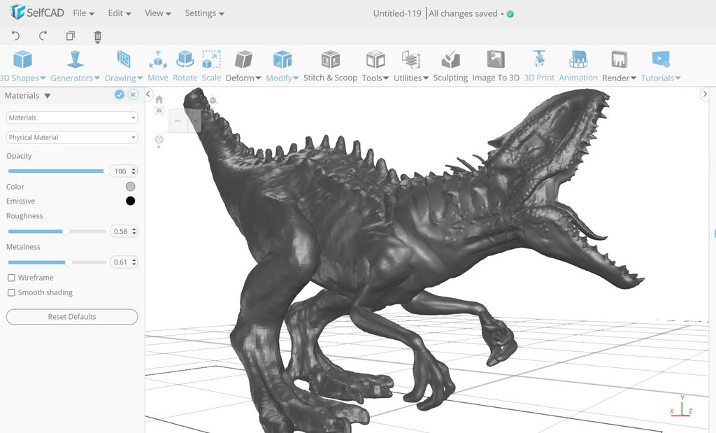 3D modeling in SelfCAD