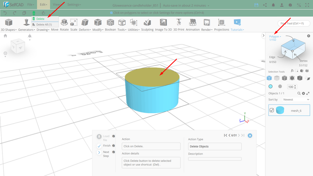 Polygon selection