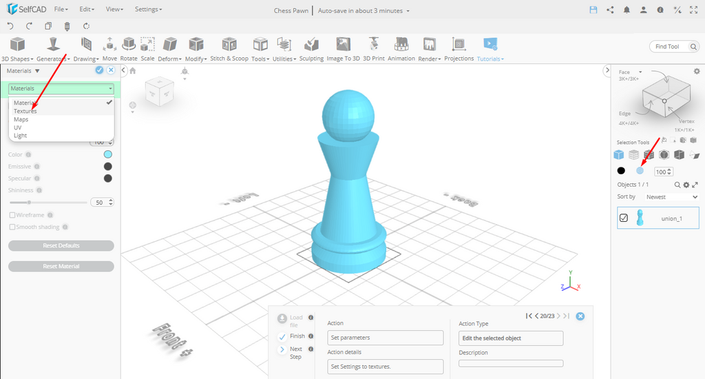 Applying the textures