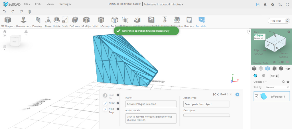 Finalizing the difference