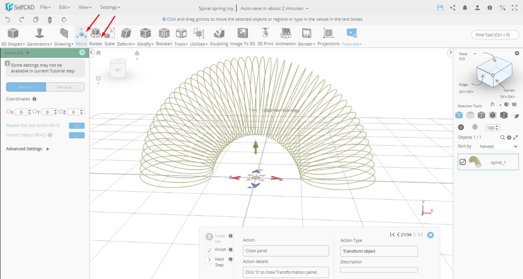 Rotate tool