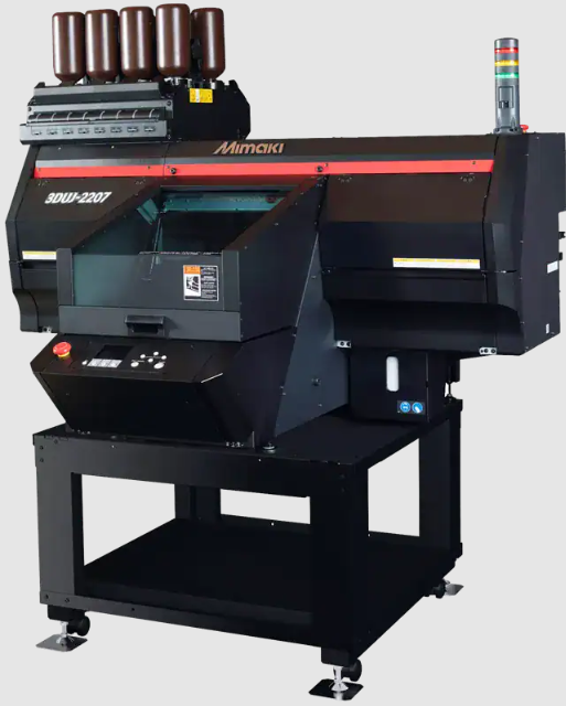 Mimaki 3DUJ-2207 compact desktop 3D printer, featuring UV inkjet technology and support for over 10 million colors
