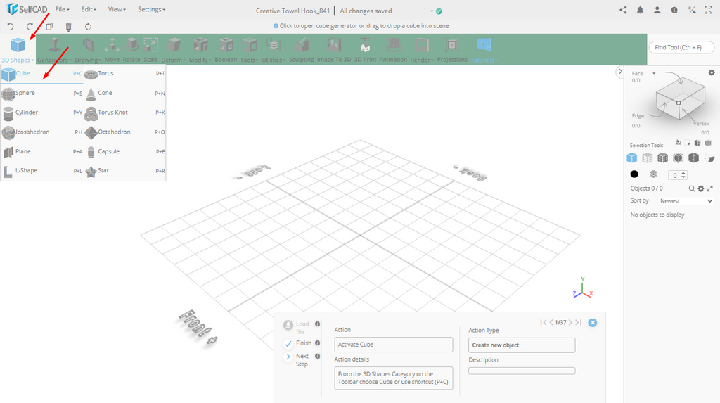 3D shapes category