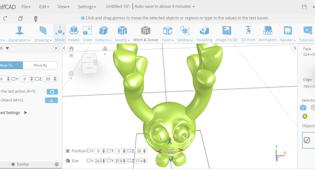 3D modeling in SelfCAD