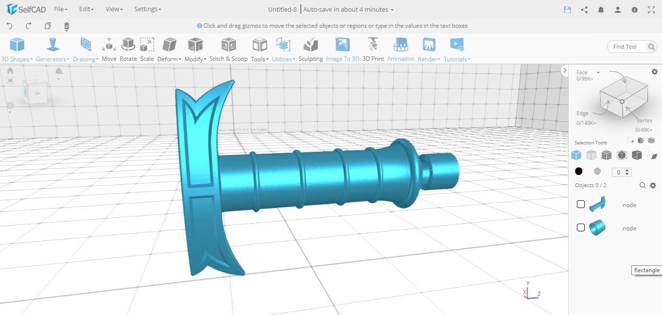 Lucky Seven Sword Model: STL 3D Printing Digital File Set