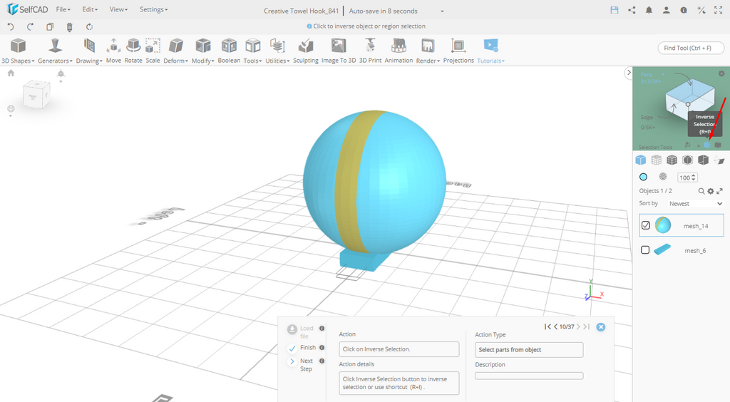 Inverse Selection tool