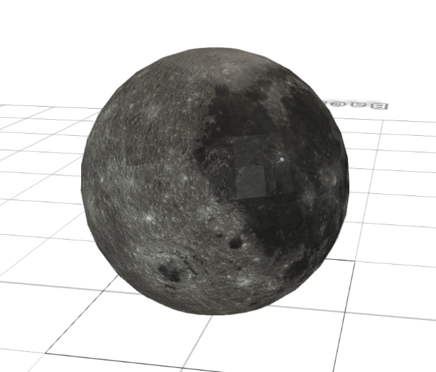 3D model of moon