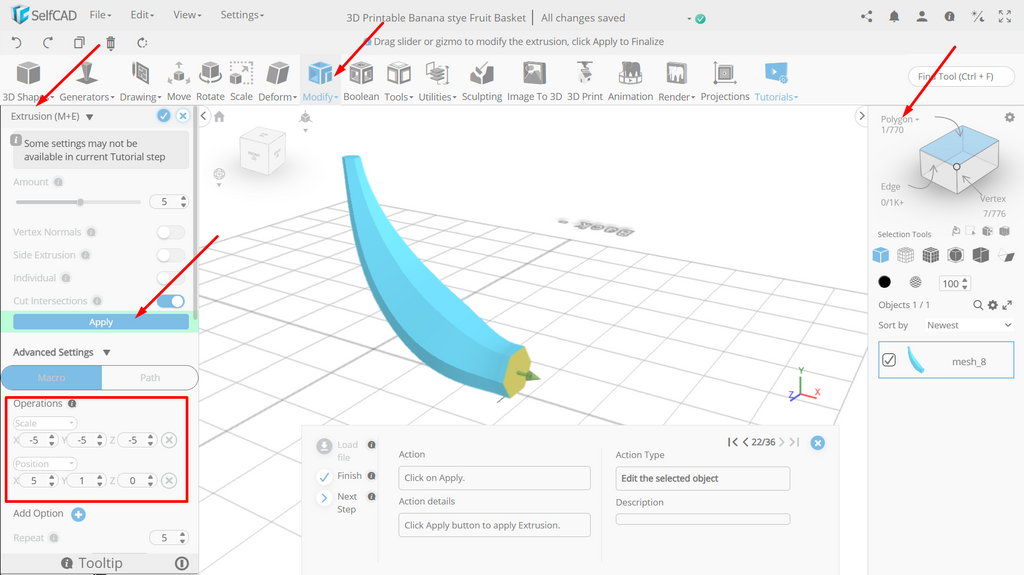 Polygon selection