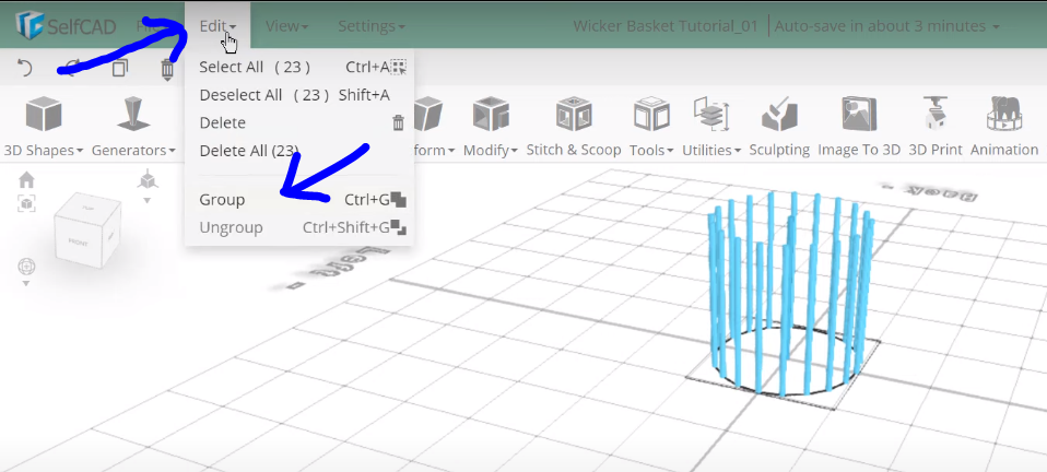 Option to group objects