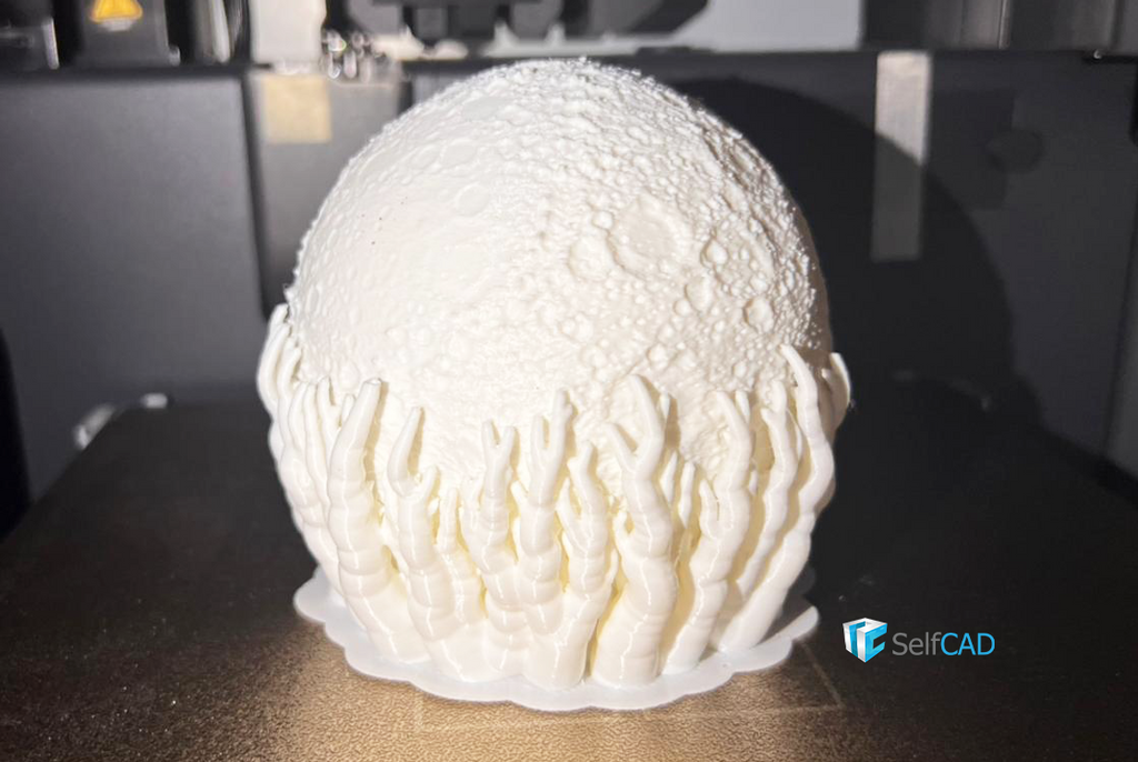 3d printed moon