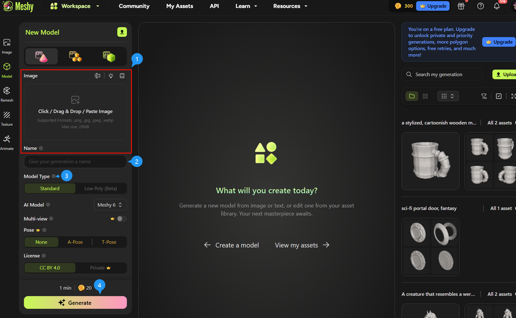 option to drag and drop image