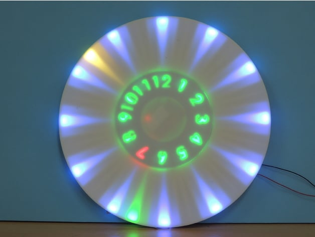 Animated RGB Wall Clock