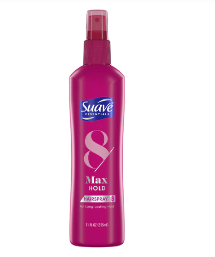 Suave Max Hold Hairspray, an inexpensive option for securing PLA and ABS filaments to a print surface