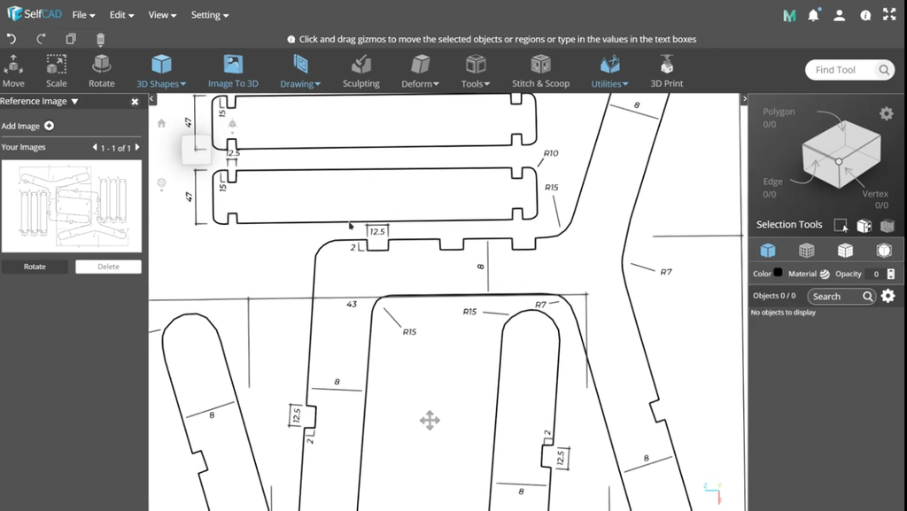 Design Your Own Chair In SelfCAD