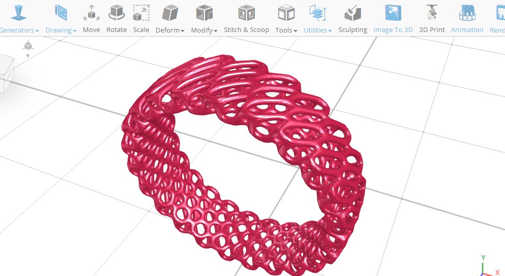 3D modeling jewelry in SelfCAD