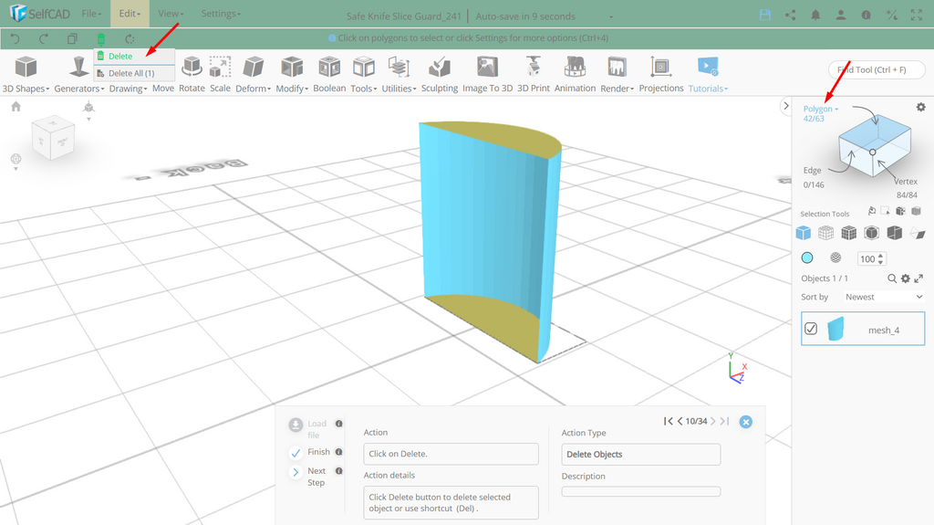 Polygon selection