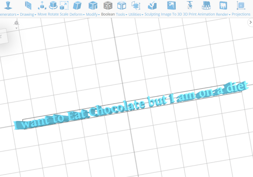 3D text