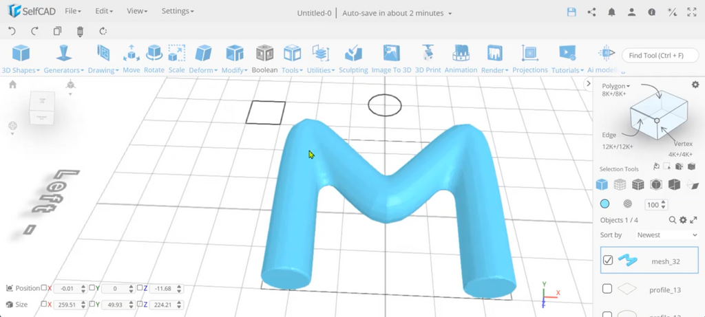 Finalizing the edge tool