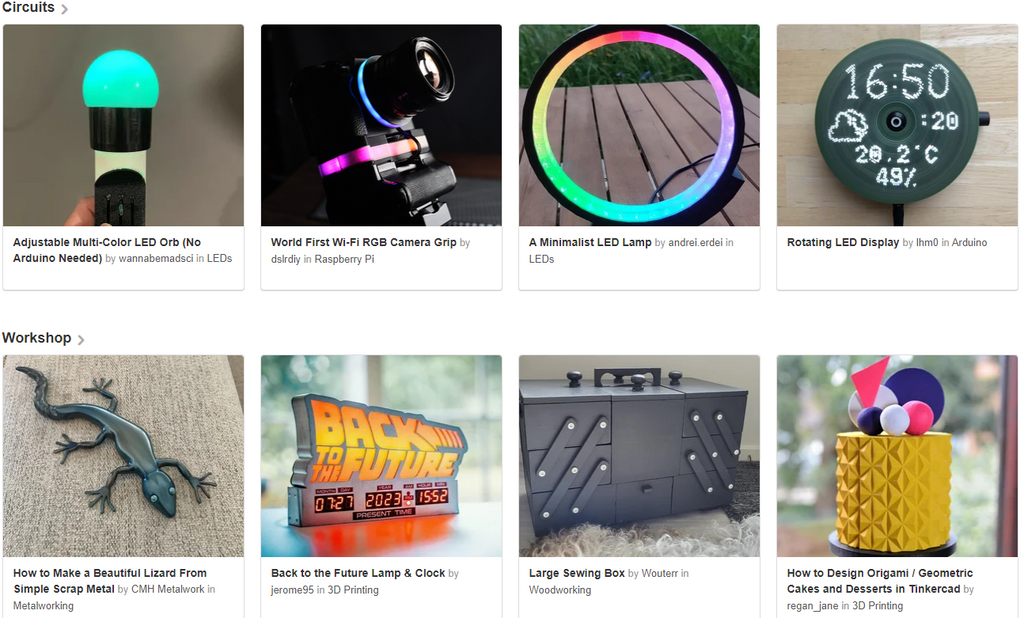 Instructables website